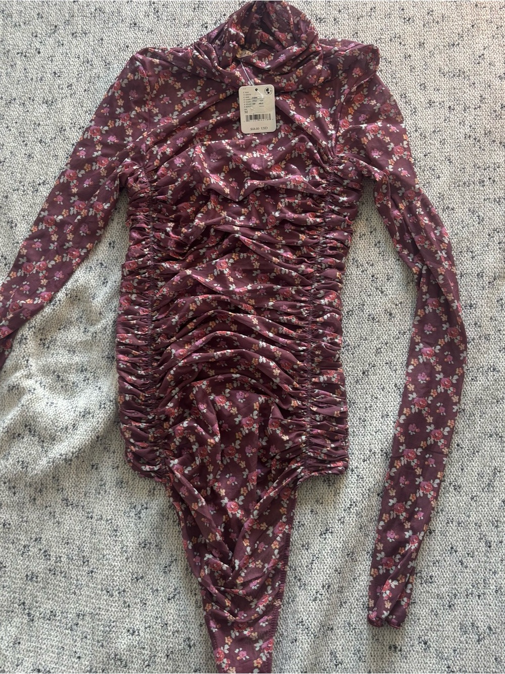 NWT Free People Under It All Mesh Bodysuit